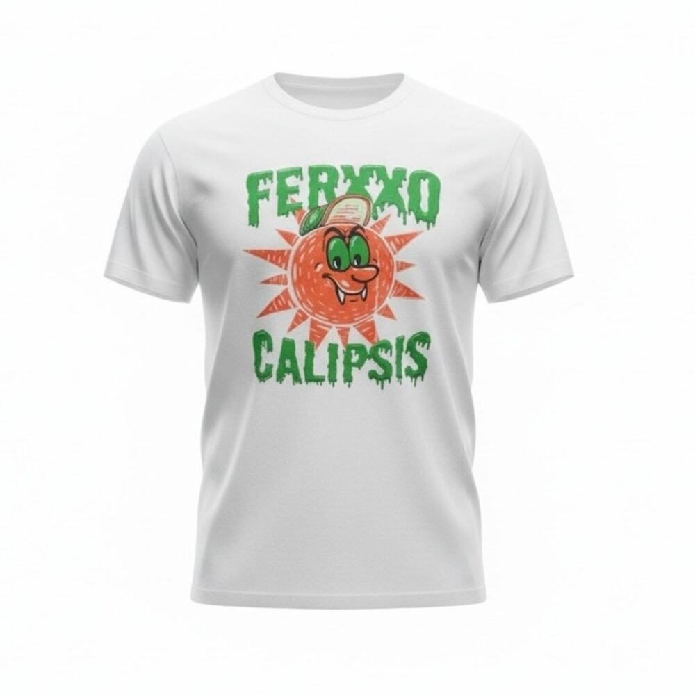 Fergyxo Calipsis Tour Graphic T Shirt White Size Small